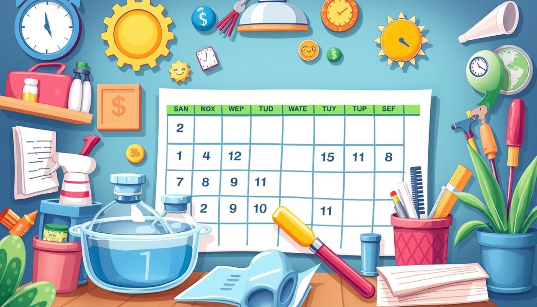 Creating a Cleaning Schedule: The Key to Effective Task Organization