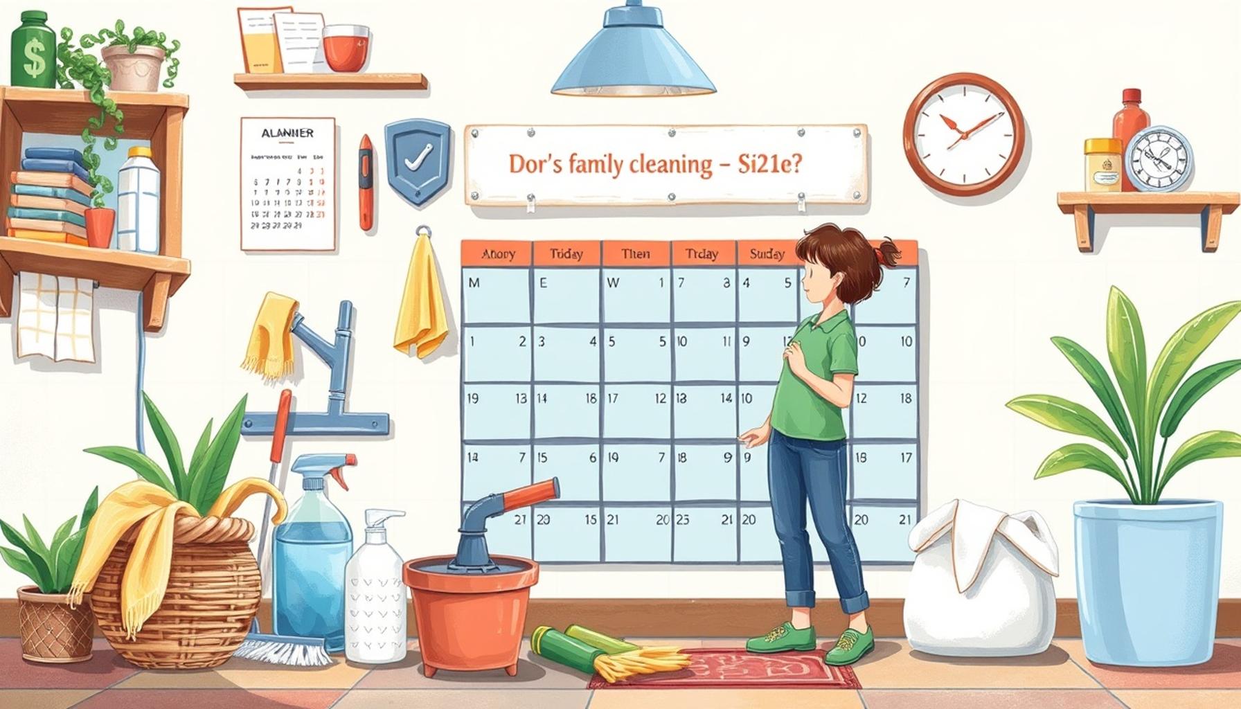 Establishing a Family Cleaning Calendar: Tips for Involving Everyone in Household Maintenance