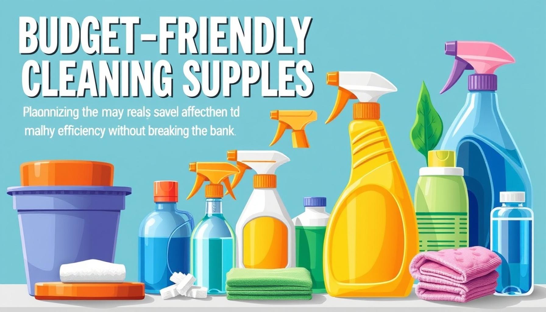 Budget-Friendly Cleaning Supplies: Maximizing Efficiency Without Breaking the Bank